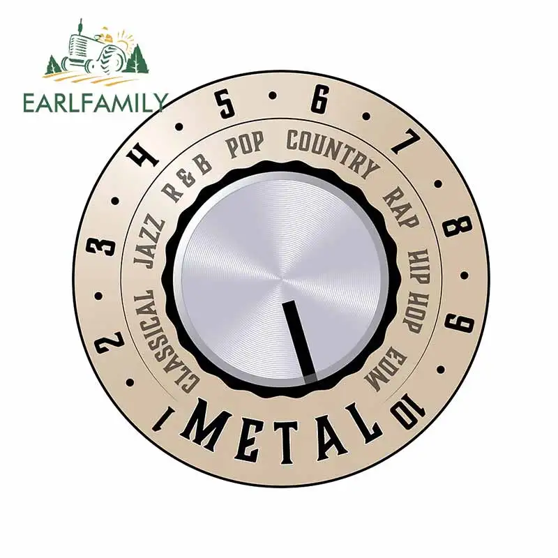 EARLFAMILY 13cm x 12.8cm for Crank It Clock Decal Waterproof Laotop Car Stickers Windshield RV Cartoon Motorcycle Vinyl Car Wrap