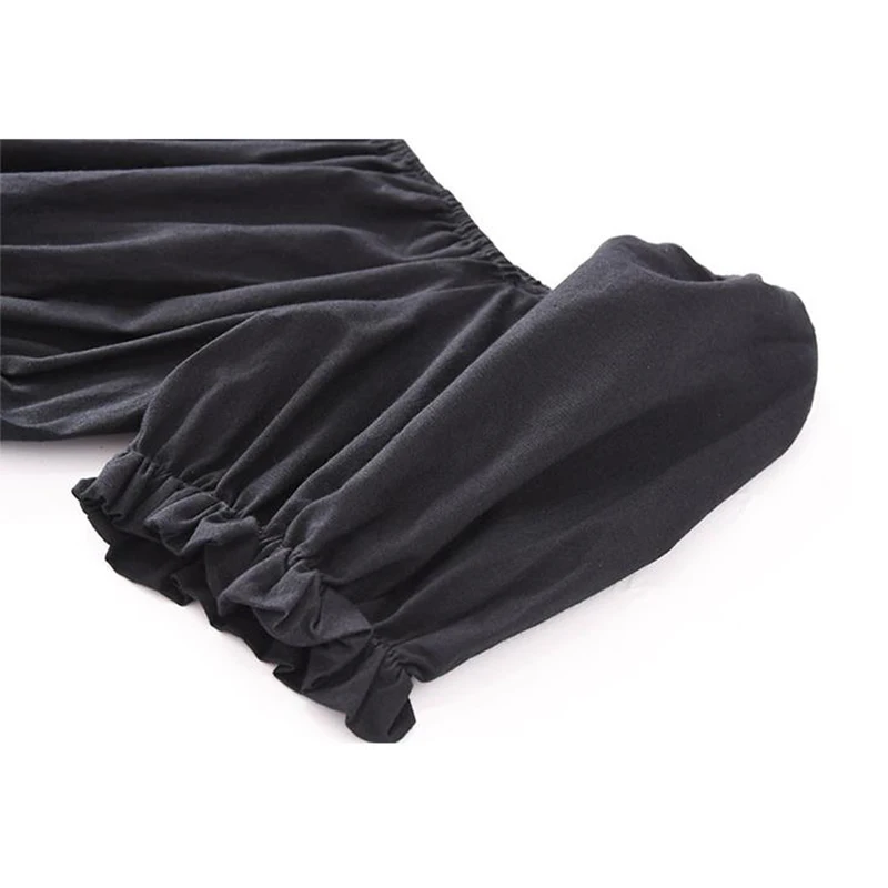 

French Style Square Collar Women Dress Black Summer 2021 New Vintage Short Sleeve Adjustable Waistband Design Female Long Dress