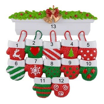 MAXORA Personalized Polar Bear Family of 7 Ornament Table Top Christmas Decorations MAXORA Personalized Polar Bear Family of 7 Ornament Table Top Christmas Decorations