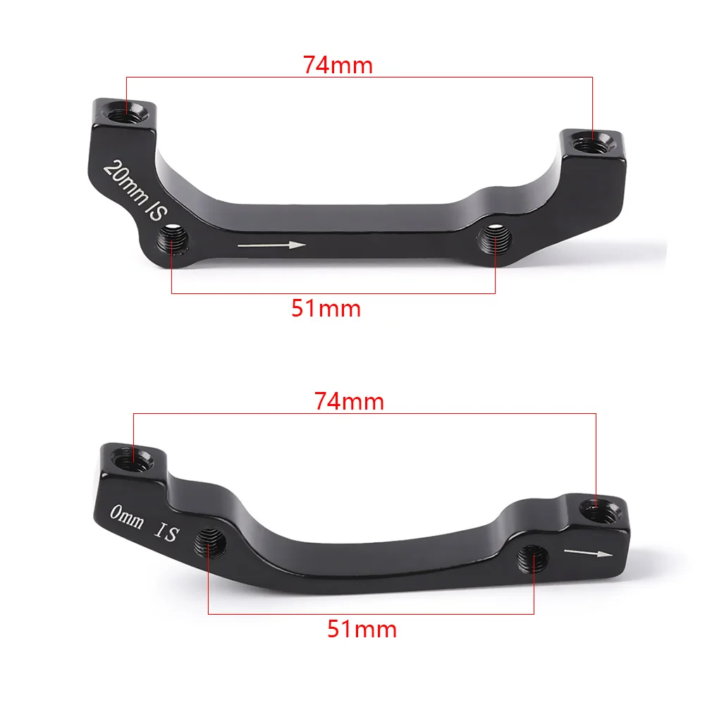 Сверхлегкий черный адаптер для дискового ротора горного велосипеда 140 мм 160 180 203