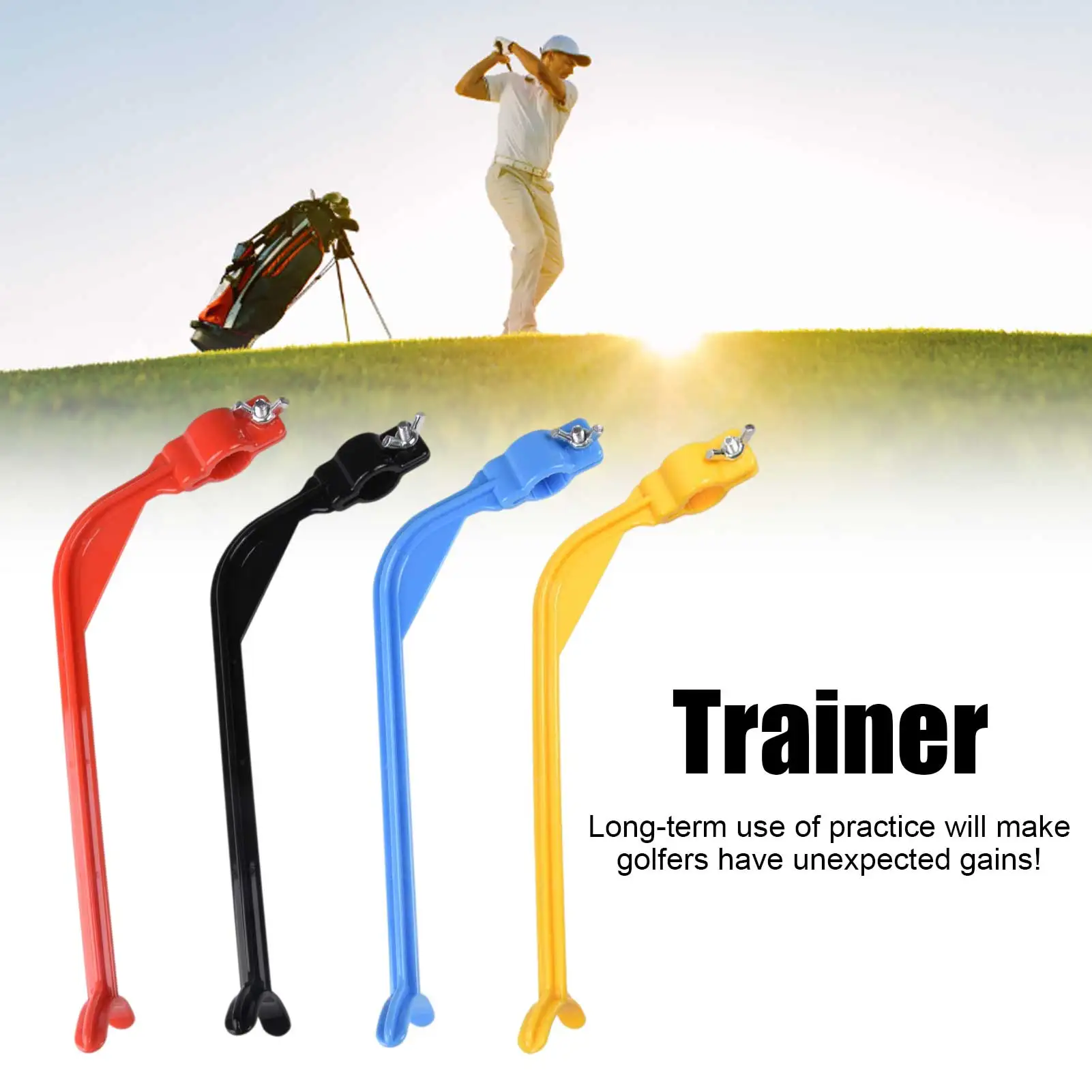 

Golf Swing Trainer Beginner Gesture Alignment Training Aid Aids Correct Practical Practicing Guide Golf Posture Corrector