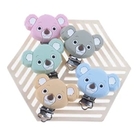 20pcs silicone pacifier clips baby clips silicone koala pacifier chain nipple dummy baby teething nipple holder nurse bpa free