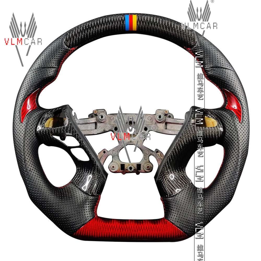 

VLMCAR Private Custom Carbon Fiber Steering Wheel For Infiniti Q70 Car Accessories Led Real Leather
