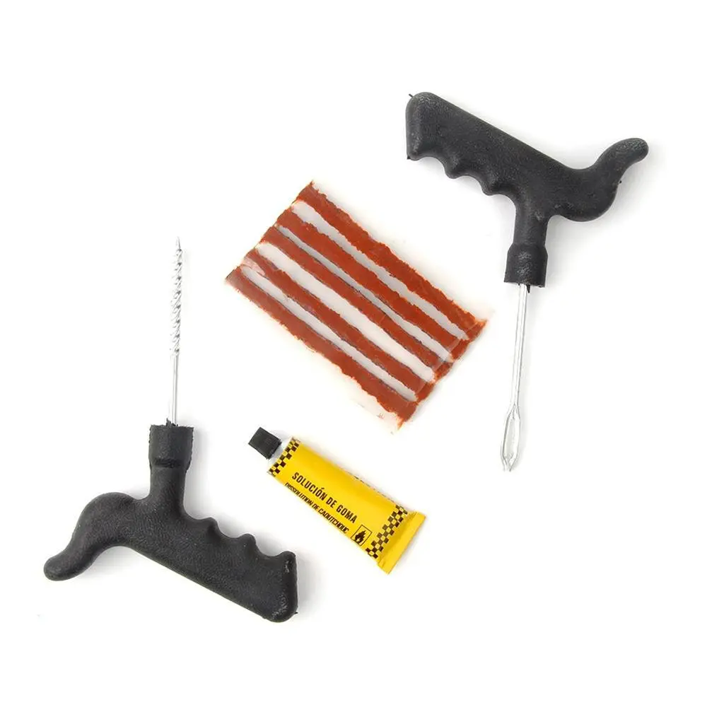 

1set Car Motorcycle Auto Tire Repair Tool Kits Professional Tubeless Tyre Repair Tools Vehicle Tire Puncture Plug Glue