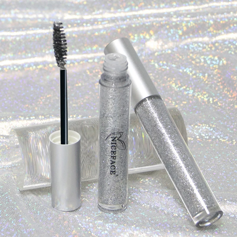 

Fine Eyelash Brush Mascara Rhinestone Waterproof Curling Not Smudges Fine Mascara Eyelashes Maquillaje