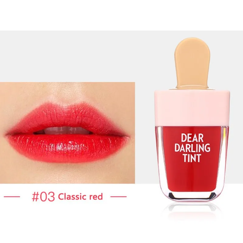 5 цветов Мороженое губ глазури Водонепроницаемый жидкая помада Губы татуировки