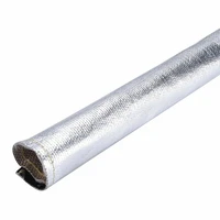 metallic heat shield sleeve insulated wire hose cover wrap loom tube 3 3ft x 4 2 accesorios para auto
