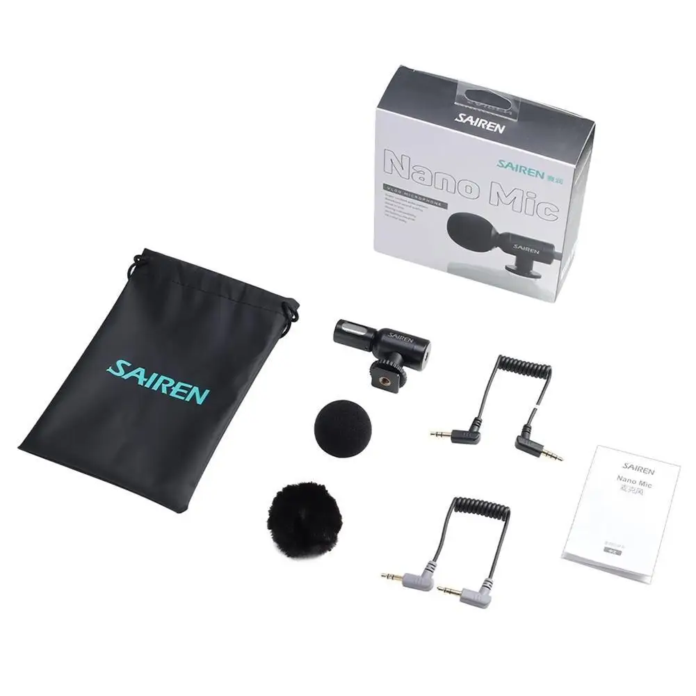 

Wireless Microphone Vlog Video Mic for GoPro DSLR Cameras Action Pocket-in Microphones