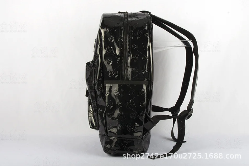 Star War Black Fashion Anime PU Backpacks Soft Leather School Backpack Casual Bags Student Travel Knapsack Unisex New