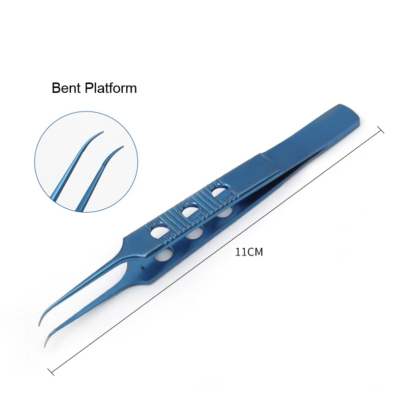 Двойные щипцы для век 11 см с прямым крючком извлечения жира пластиковые линий