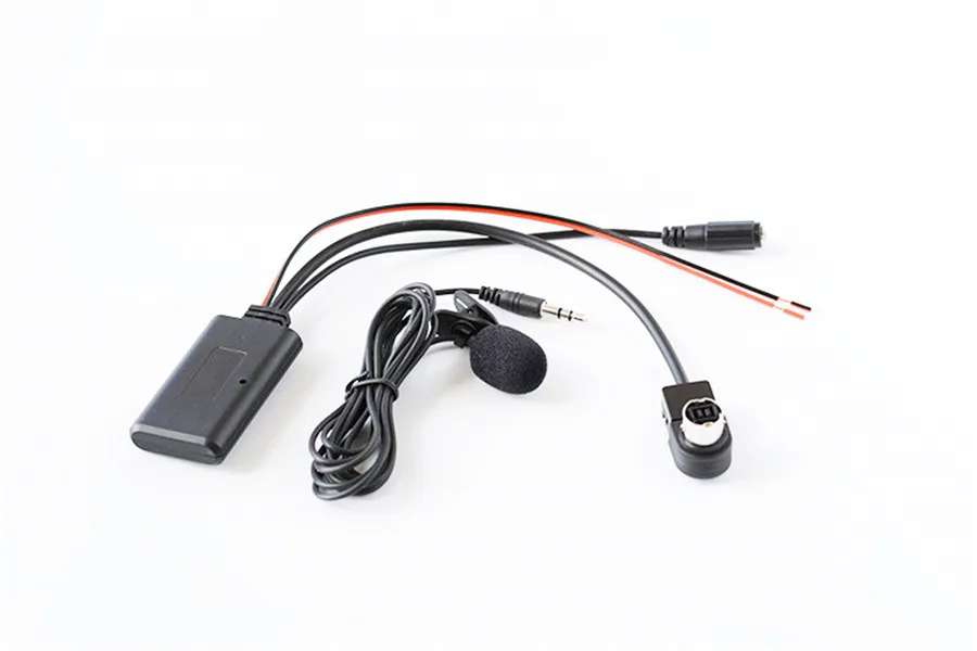 Car Bluetooth Audio Microphone Cable for Alpine / JVC Ai-NET KCA-121B Stereo AUX Adapter Phone Calling Handsfree |