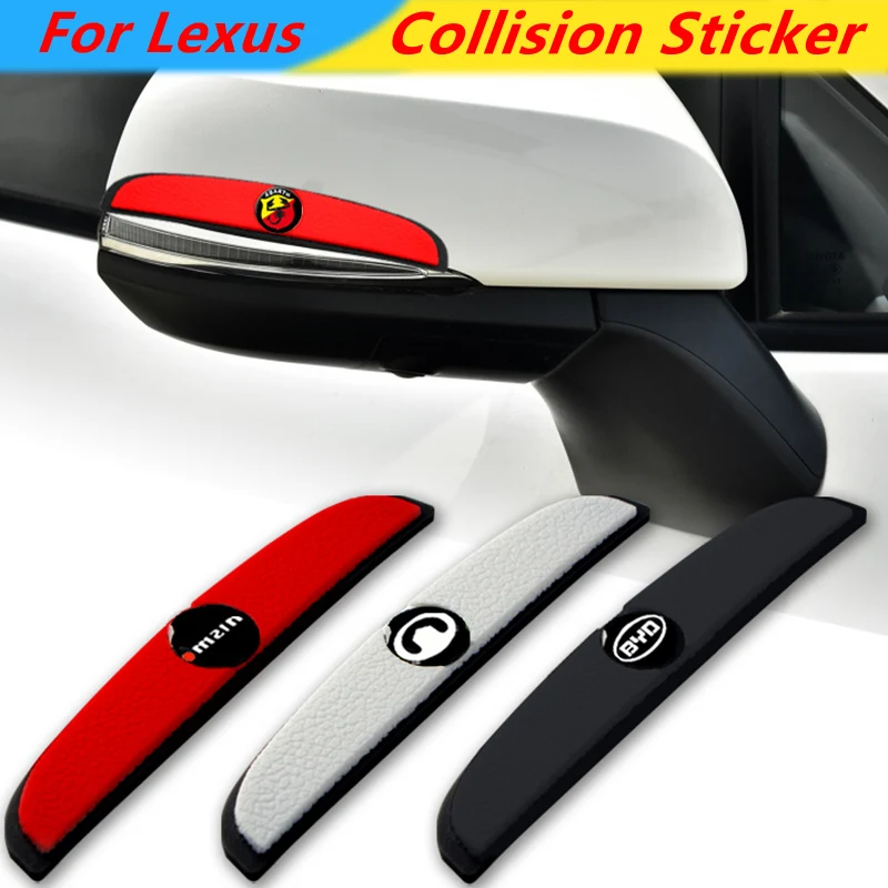 

4pcs Car Door Logo Anti-Collision Strip Luminous Sticker For Lexus IS300H NX300H CT200H IS250 IS200 RX400H RX450H IS 220D 250 UX