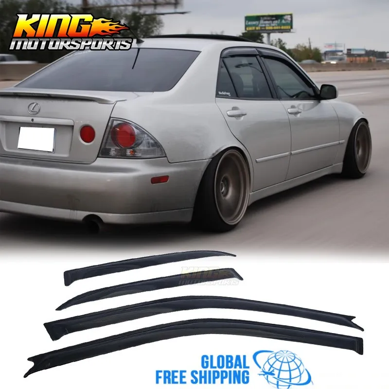 

Подходит для 01 02 03 04 05 Lexus IS300 4-дверный седан JDM дефлектор оконного козырька 4 шт. акриловый глобальная бесплатная доставка по всему миру