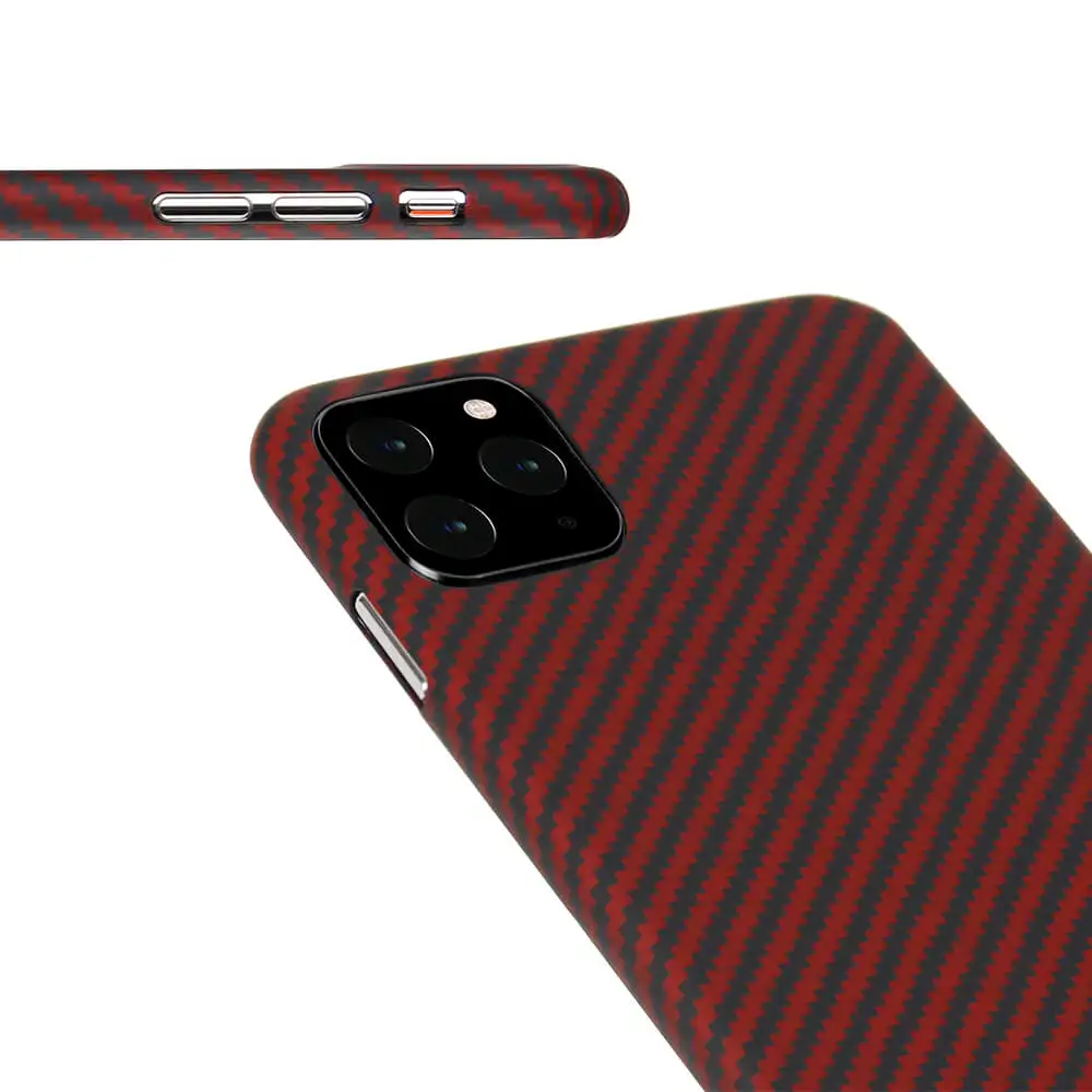 MONOCARBON арамидное волокно чехол для iPhone 11 Pro 5,8 ''11 6,1'' 11 Pro 6,5 ''с 4 Сторон защиты Тонкий чехол