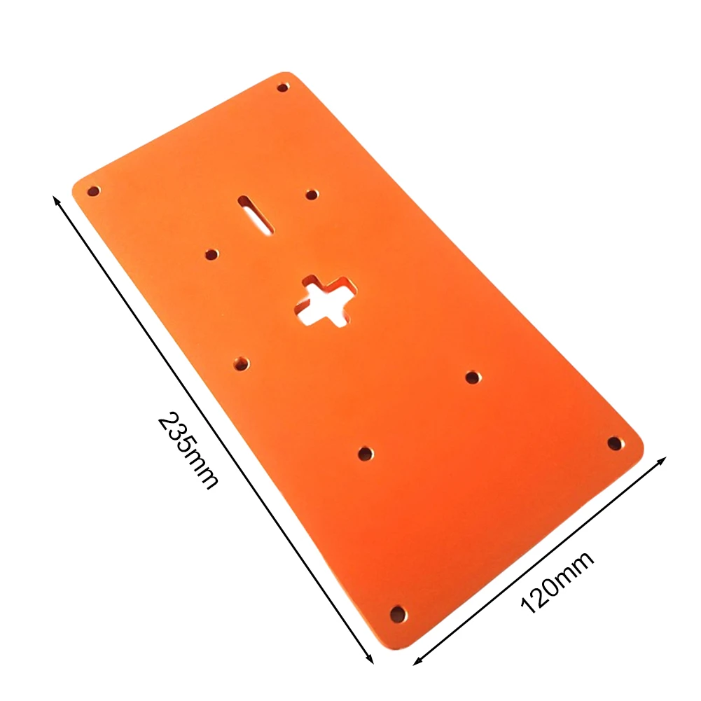 

Router Table Insert Plate Woodworking Aluminum Alloy Strong Toughness Wooden Portable Trimming Machine Flip Board