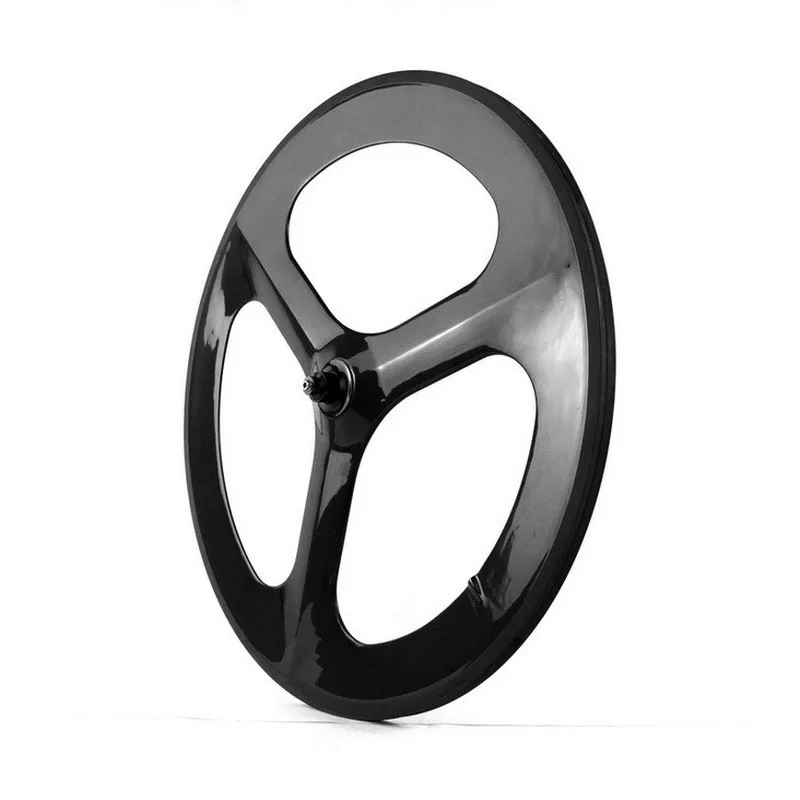 700c 20.5/23mm Width Tri-spokes Carbon Wheels Clincher/tubular For Road/track/time /trial Bicycle 3-spokes Wheel Set
