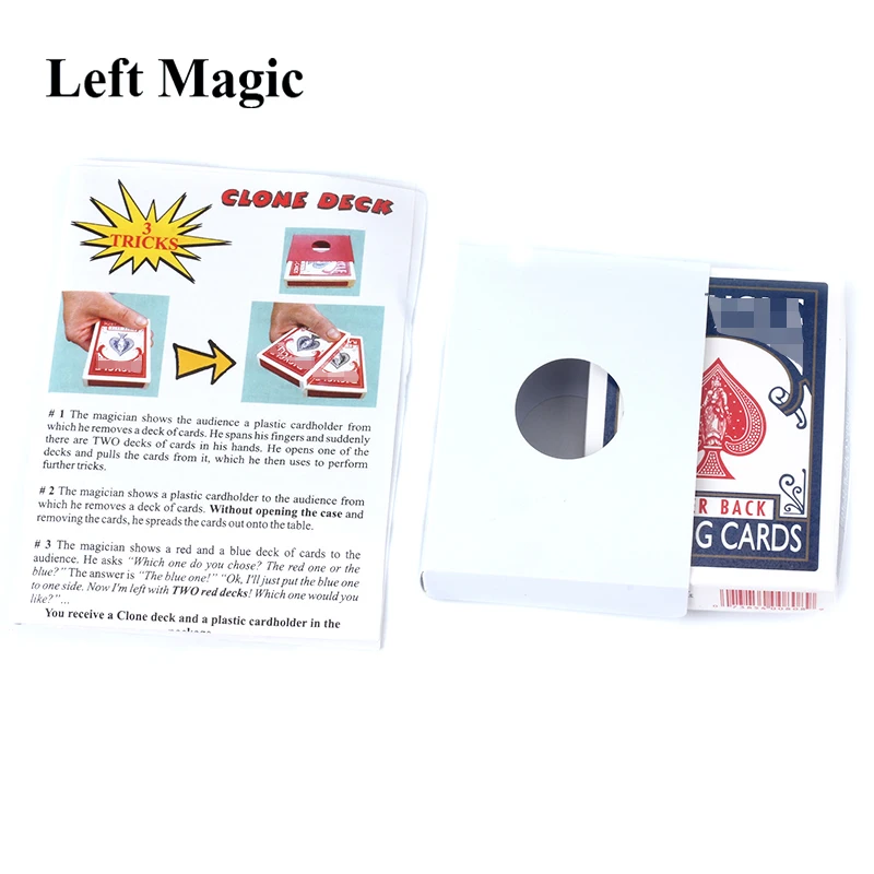 Клон Волшебные трюки колоды карты появляющиеся Magie для волшебника крупным планом