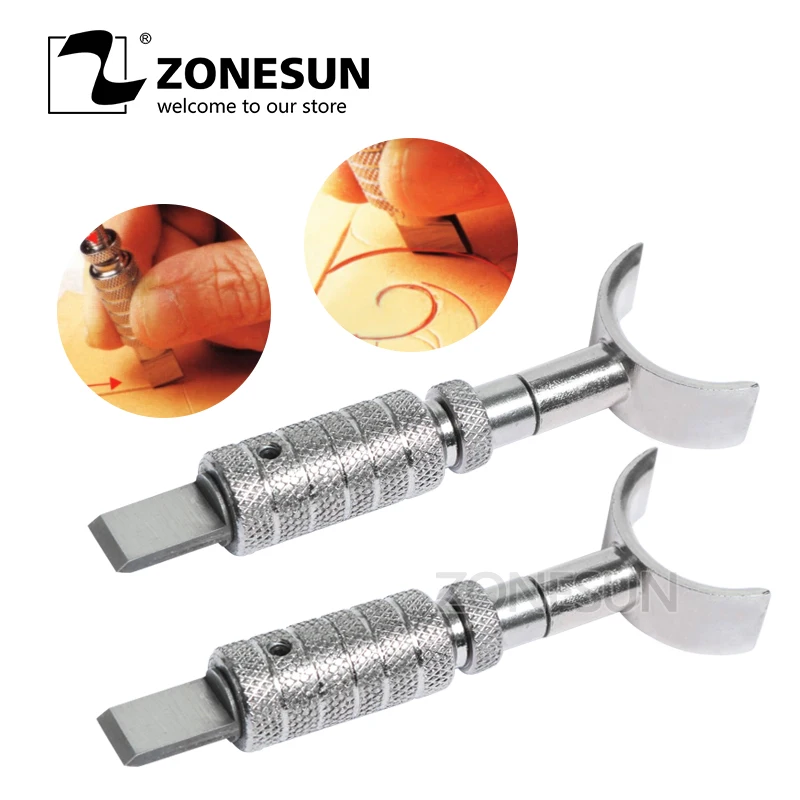 Инструмент ZONESUN сделай сам обновленный поворотный кожаный нож алюминиевый сплав