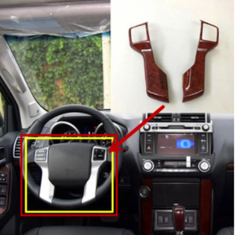 Для Марка Toyota Tacoma 2011 2012 2013 2014 ABS Пластик Рулевое колесо Кнопка рамка крышка