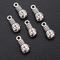 8pcslot silver plated boxing gloves charm metal pendants diy necklaces bracelets jewelry handicraft accessories 2210mm p192