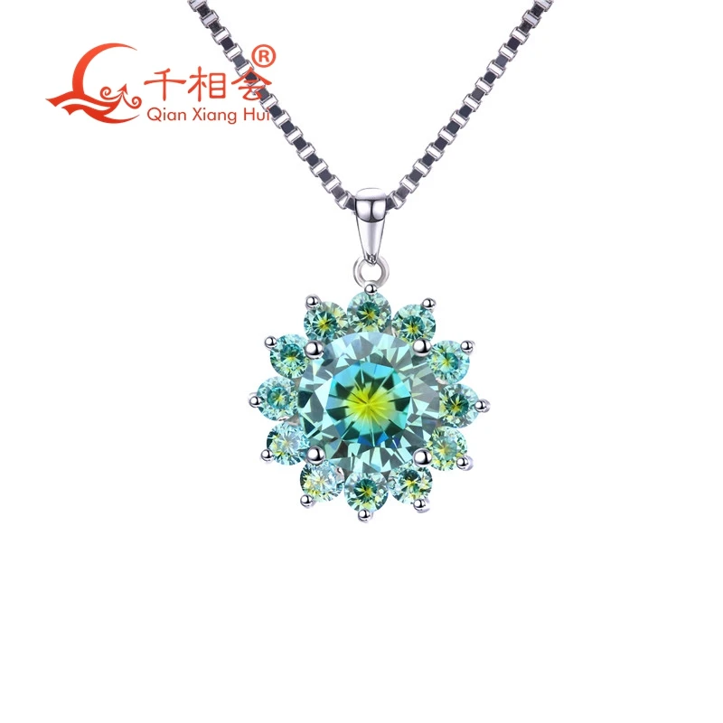 Одноразовая форма смешанный специальный цвет 8 мм cz камень цветок подвески