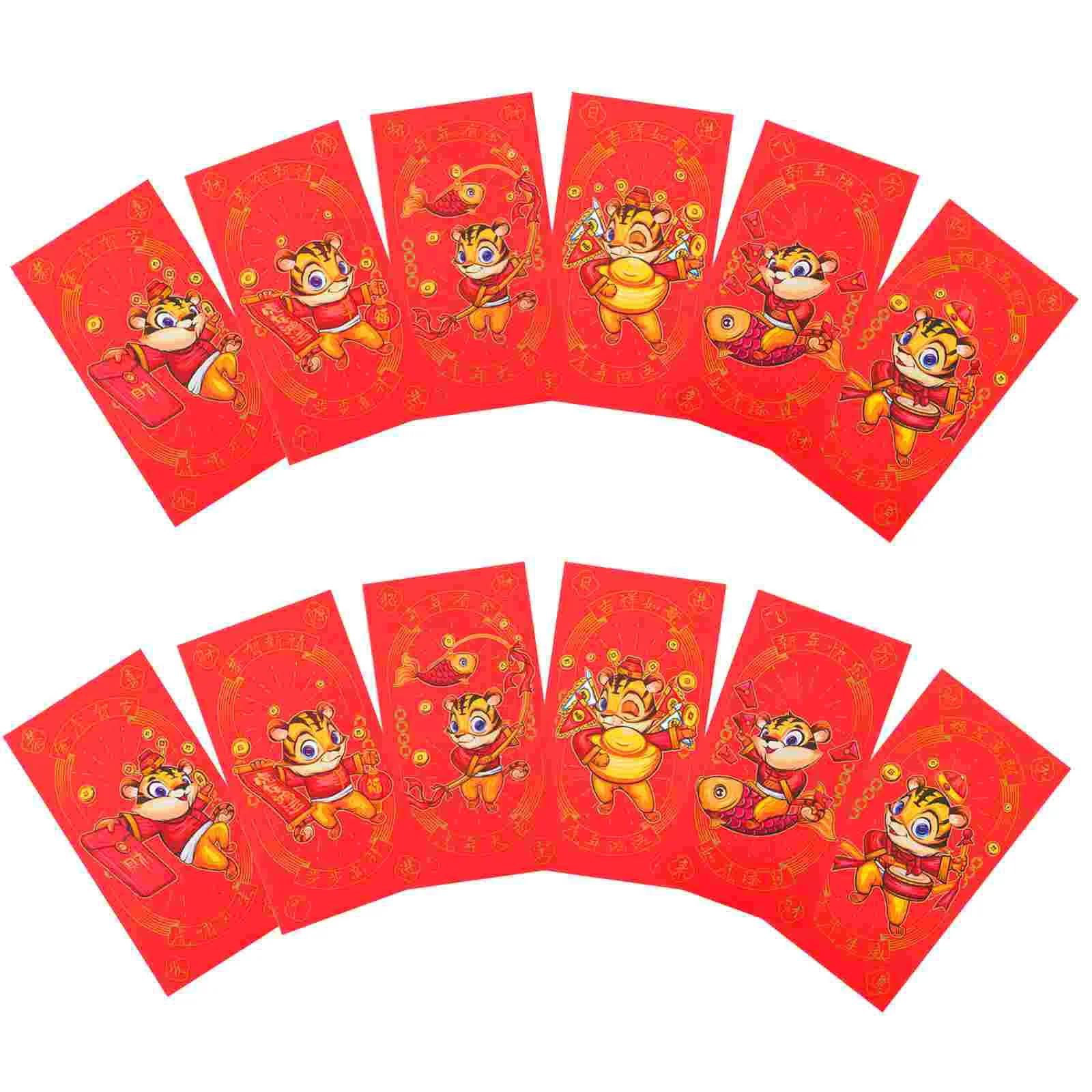 

Конверты красные новогодние в китайском стиле, 30 шт.