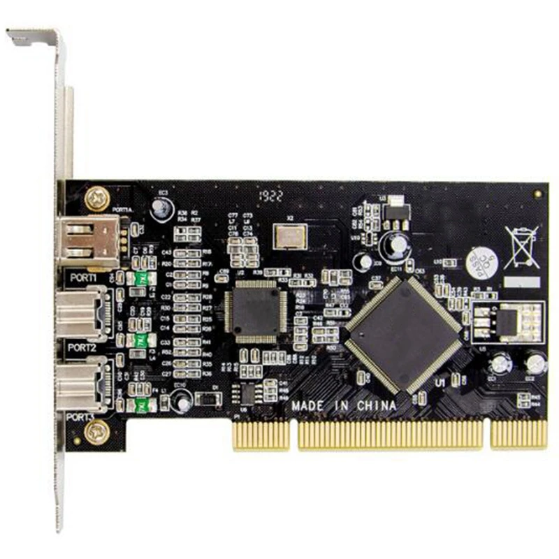 PCI E 3 порта 1394A 1394B Firewire 800 плата расширения Express контроллер адаптер карты для