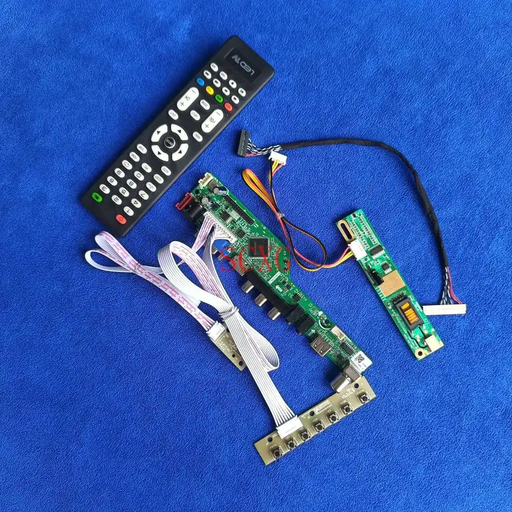 

1280*800 kit 1CCFL Controller Board Analog Signal HDMI-compatible VGA AV USB For B141EW01/B141EW02/B141EW03/B141EW04 LVDS 30-Pin