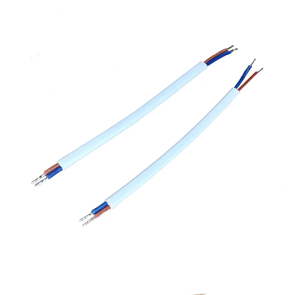 

Double Insulation White Flat Wire VDE 150mm H03VVH2-F 0.5 0.75 SQMM LED Driver Connection Cable