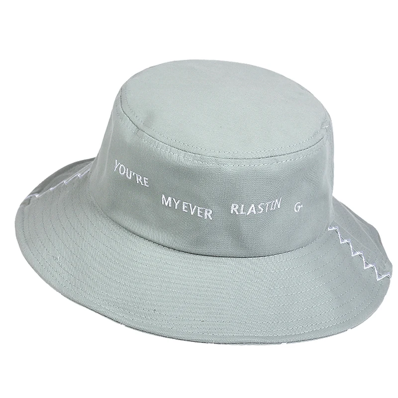 

Summer wild bucket hat Men Women Hip Hop cotton Fisherman hats Personalized embroidery leisure Basin cap Travel panama hats