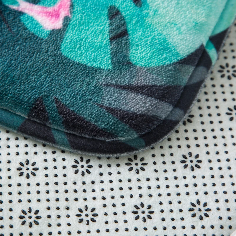 Дверной коврик коралловый бархатный для спальни ванной нескользящий кухонный Ins мультяшный принт