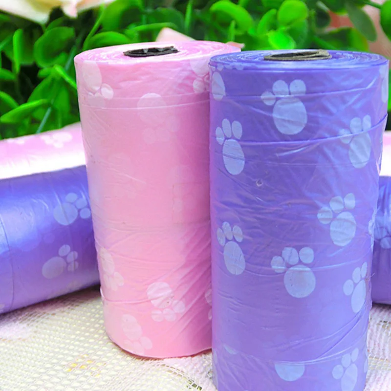 10 рулонов биоразлагаемая собачья Мочалка для домашних животных мусорные мешки