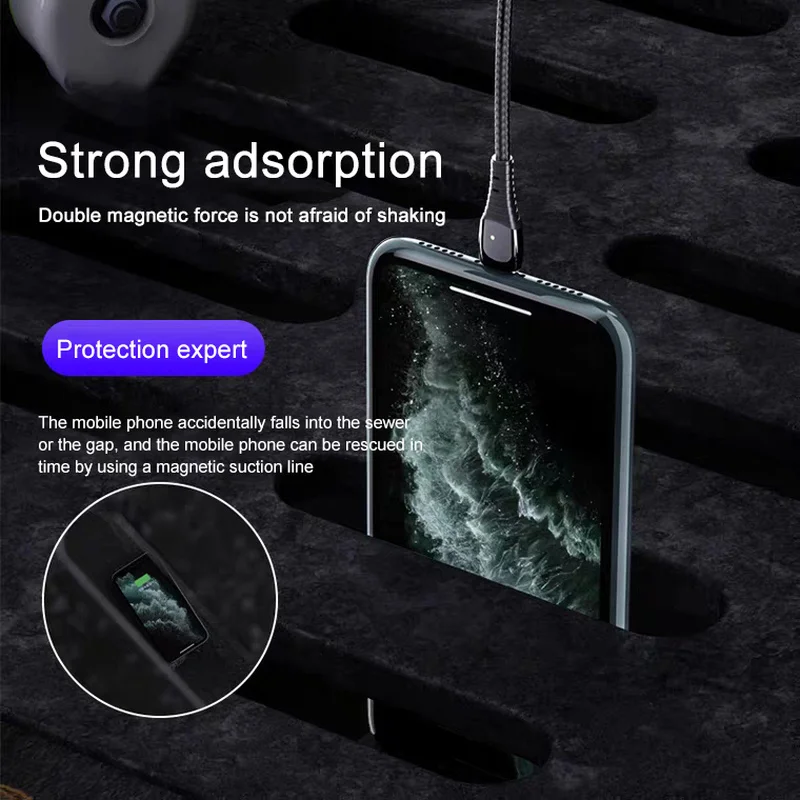 

Zinc Alloy Magnetic Data Cable Fast Charge USB Type-C Cable Magnet Quick Charger Micro USB Cables