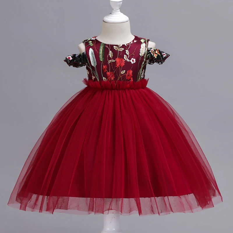 Вечерние нее платье для девочек детские платья с цветами карнавальный костюм