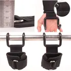 Цельные стальные крючки-ремни для тяжелой атлетики, тяжелой атлетики, тренажерного зала, фитнеса, поддержки запястья, подтягивающие ремни