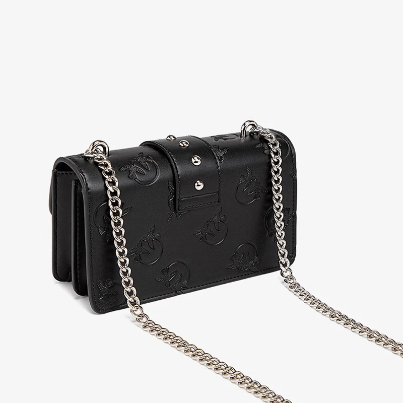

2021 New Double Swallow Bag Fashion Luxury Dionysian Bags Women Brand Pattern Small Square Bag High Quality Chain Shoulder Bag