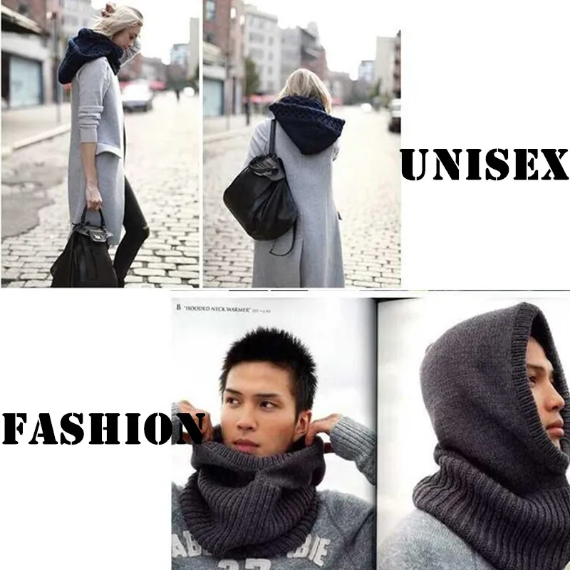 

Cashmere Winter Knitted Hat Beanie Women Scarf Skullies Beanies Winter Hats For Women Men Cap Solid Bonnet Mask Brand Hat