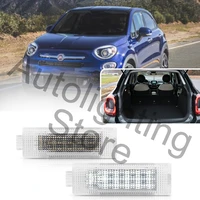2pc for fiat punto 500x 500l 500 500c evo grande led trunk cargo boot lamps compartment luggage courtesy light canbus error free