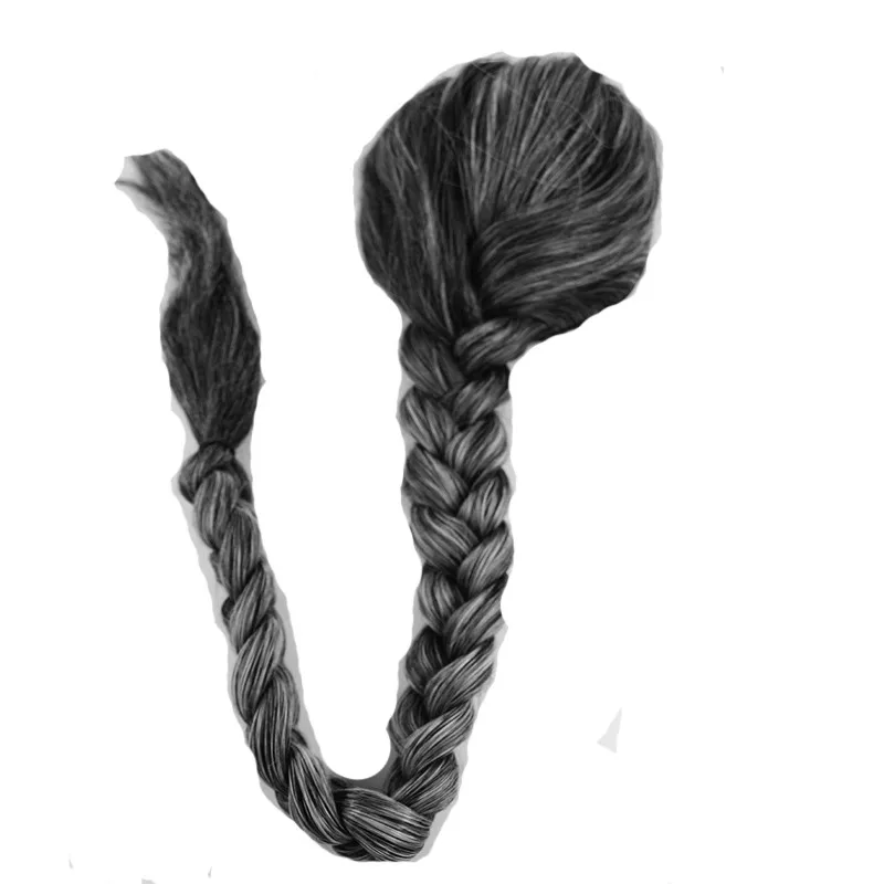 Плетеные длинные волосы для мужчин 3 цветов Династия Цин винтажные головные