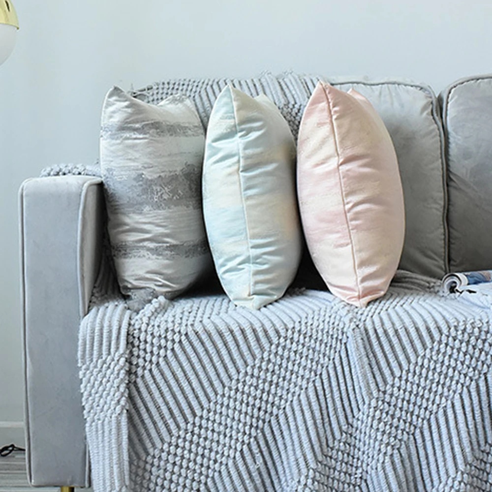 

Modern Pillowcase Exquisite Jacquard Simple Soft Cushion Covers Square Pillow Cover Home Sofa Chair Decor 45cm*45cm Dropship
