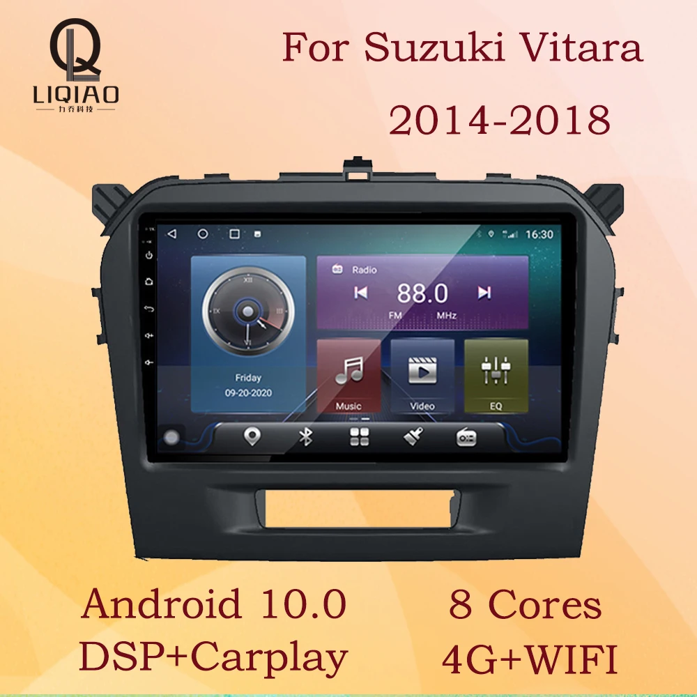

LIQIAO For Suzuki Grand Vitara 2014 2015 2016 2017 2018 Car GPS Navigation Multimedia Stereo DVD Player Android 11 Split Screen