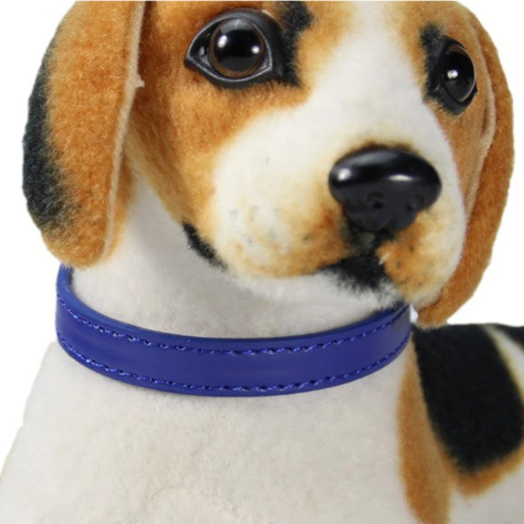 Цветной ошейник из искусственной кожи с металлической пряжкой мягкий для