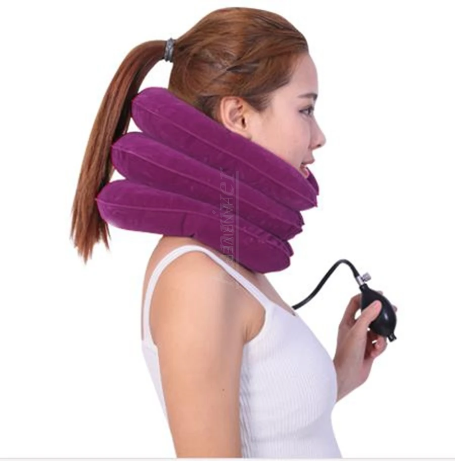 Neck traction medical corrective device neck support corrective posture neck stretch relax inflatable neck