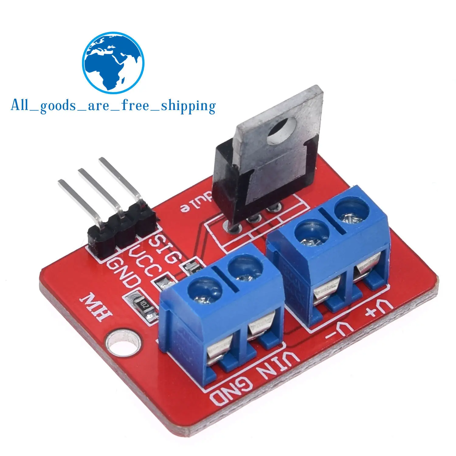 Верхняя кнопка Mosfet 0-24 В стандартный модуль IRF520 для Arduino MCU ARM Raspberry pi - купить по