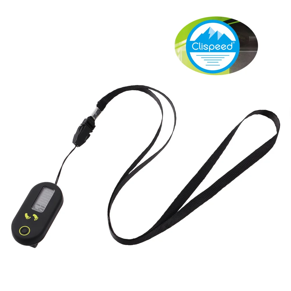 

Clispeed Mini 3D Digital Step Simple Walking Pedometer for Men Exercise (Black)