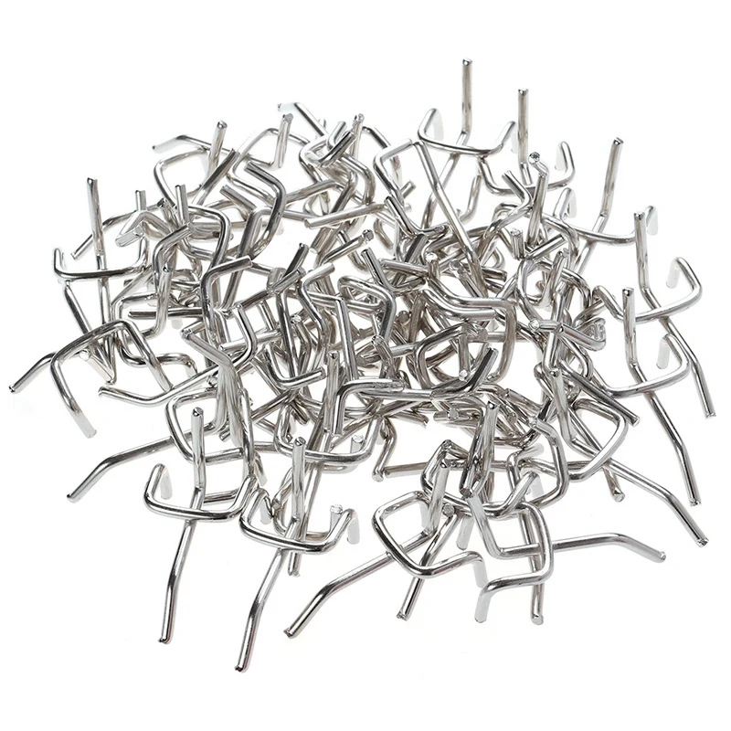 

HLZS-50Pcs Durable Carbon Steel Practical Pegboard Hooks Garage Workshop Storage Garage Work Shop Organization Display Hanging T