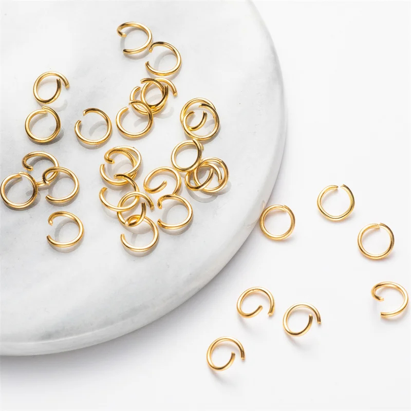 Металлические Открытые одиночные петли соединительные кольца с разрезом для