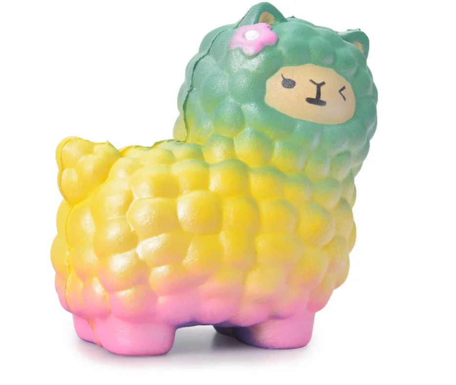 sheep Супер герой мягкий каваи Jumbo мультфильм принцесса девочка медленно поднимающийся торт Единорог Ароматические антистрессовые игрушки для детей - Цвет: sheep