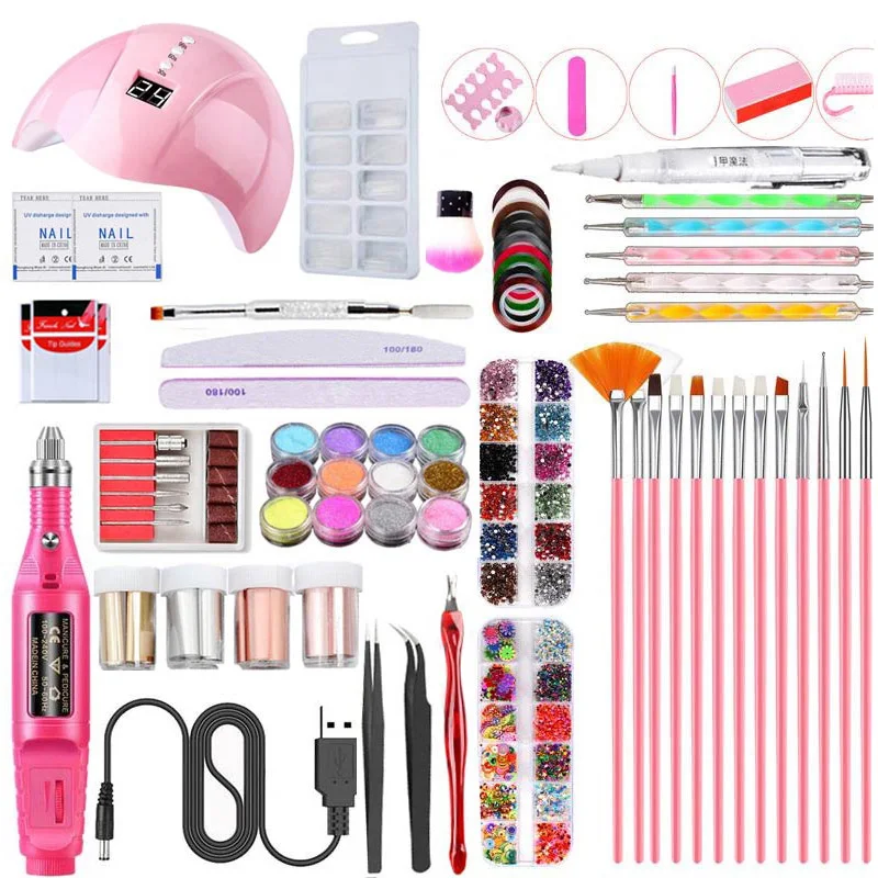 

Manicure Tool Set Nail Dryer Lamp USB Polisher Nail Pen Decoration Nail Art Kit STTX889