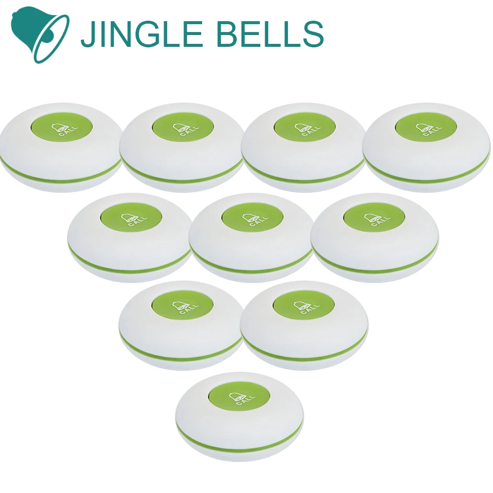 CTT231 Calling System 10pcs Waterproof Emergency Call Button Transmitter Clinic Hospital Transmitter Wireless Call Bell Pager